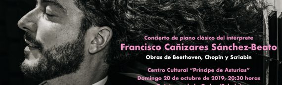Francisco Cañizares Sánchez-Beato ofrece un concierto de piano en el Centro Cívico de Quintanar de la Orden (Toledo) 20 de Octubre 2019