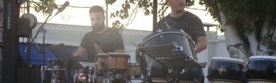 El grupo de percusión Boost ofrece un extraordinario concierto en la Pista Jardín Colón de Quintanar de la Orden.