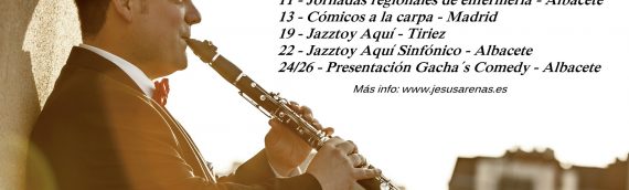 Jesús Arenas  y su «Jazztoy Aquí» anuncia las fechas para Mayo 2018 como antesala del GACHA´S COMEDÝ
